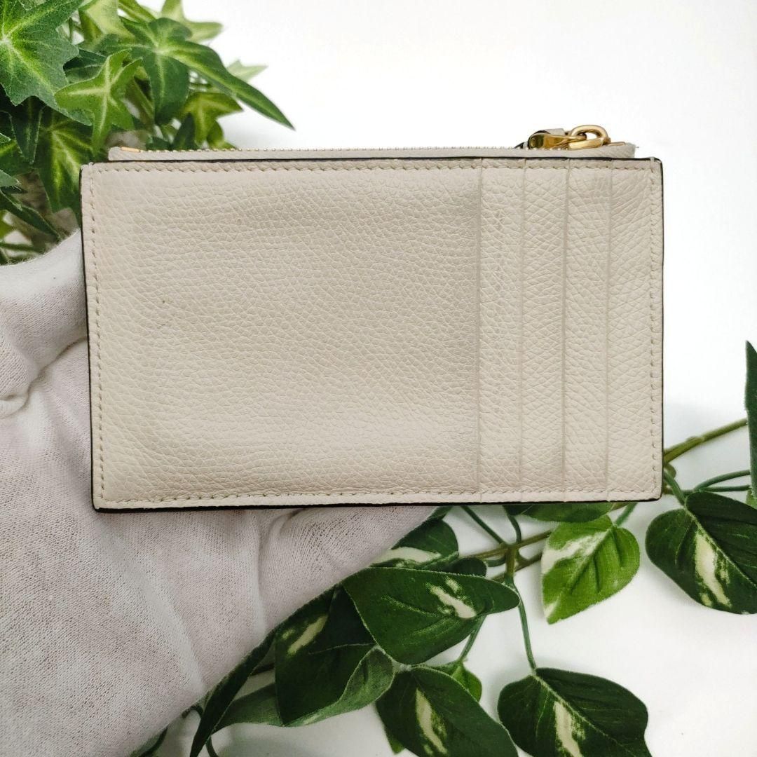 ヴァレンティノ フラグメントケース コインカードホルダー アイボリー ロゴ