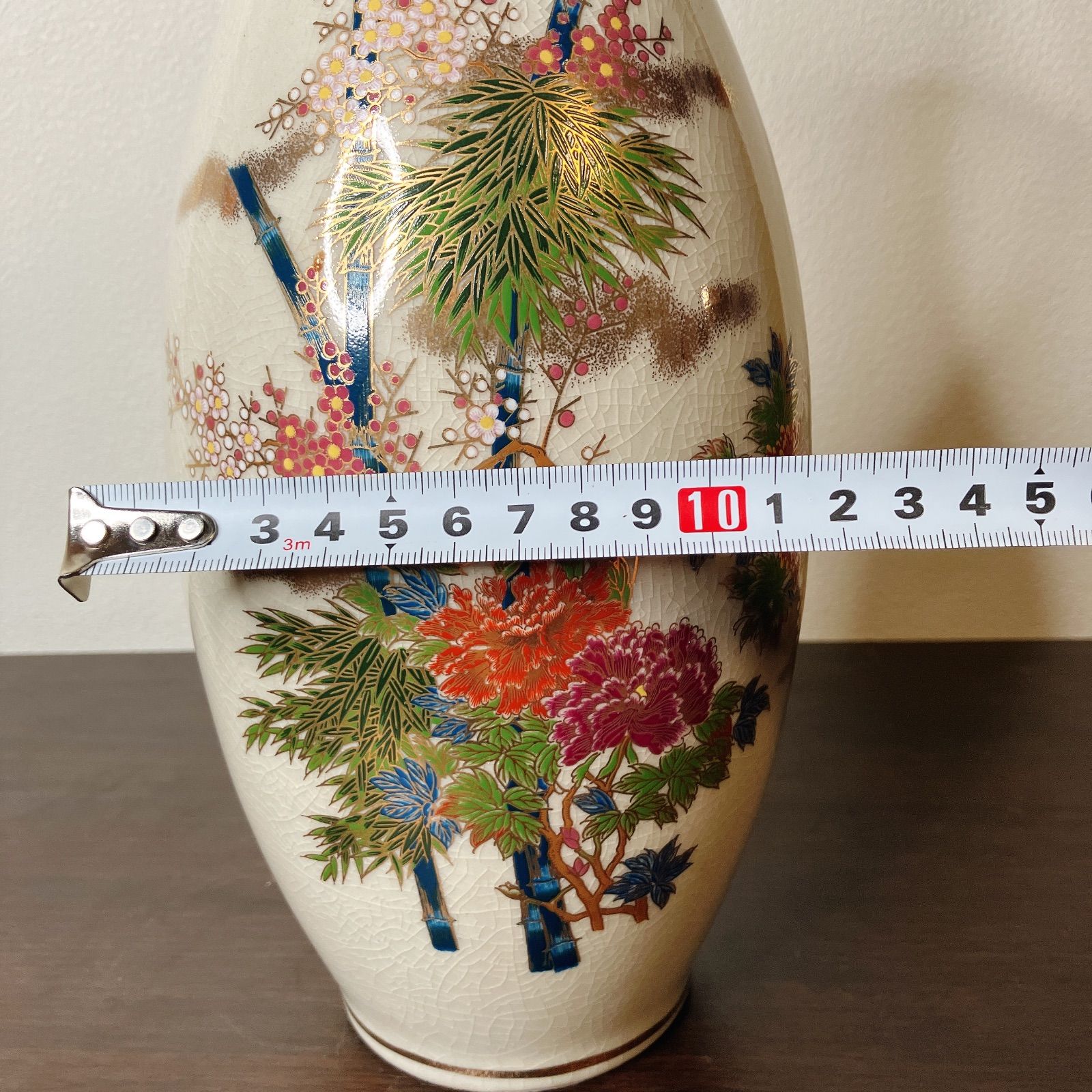 彩色花瓶 金彩縁