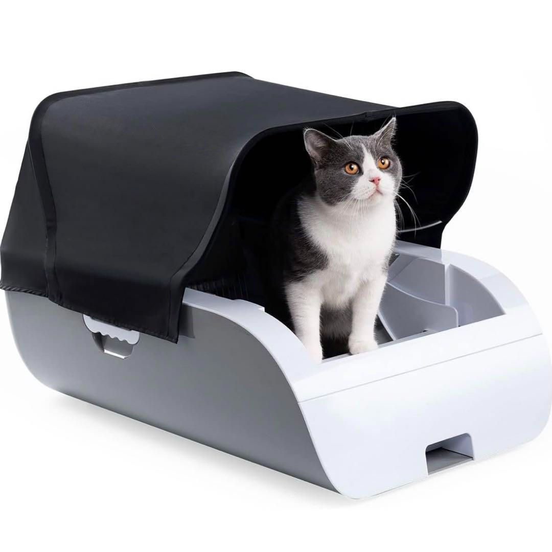 yukurico猫トイレ 自動トイレ 猫用 自動掃除 大容量 専用ゴミ袋付 多頭飼い テント付