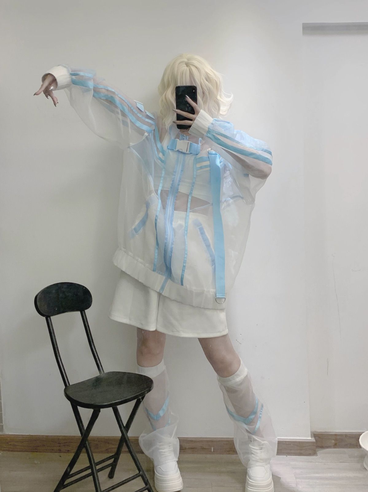 サイバー 天使界隈 サブカル オーバーサイズ 大きめ ゆったり