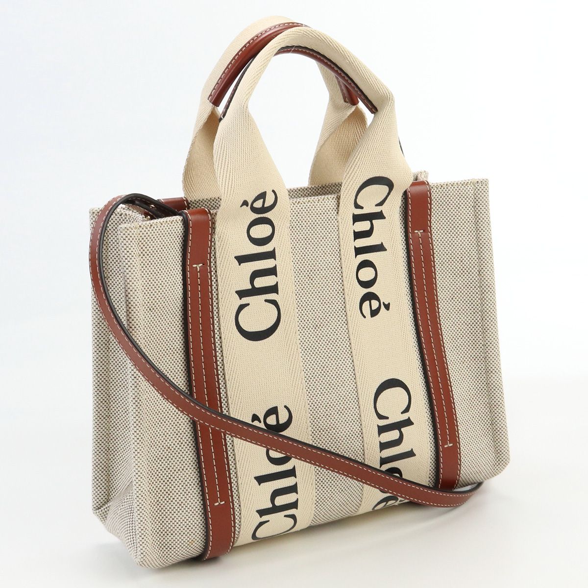 Chloe クロエ ウッディ スモール CHC22AS397I26 トートバッグ 