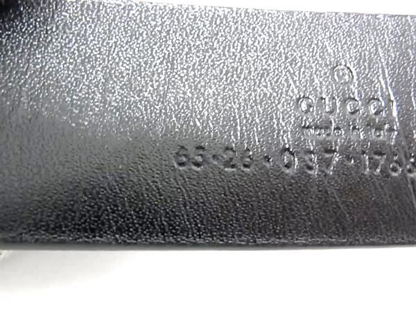 GUCCI レザー　シルバー金具　表記サイズ28/70 ブラック GUCCI レザーシルバー金具表記サイズ28/70 ブラック