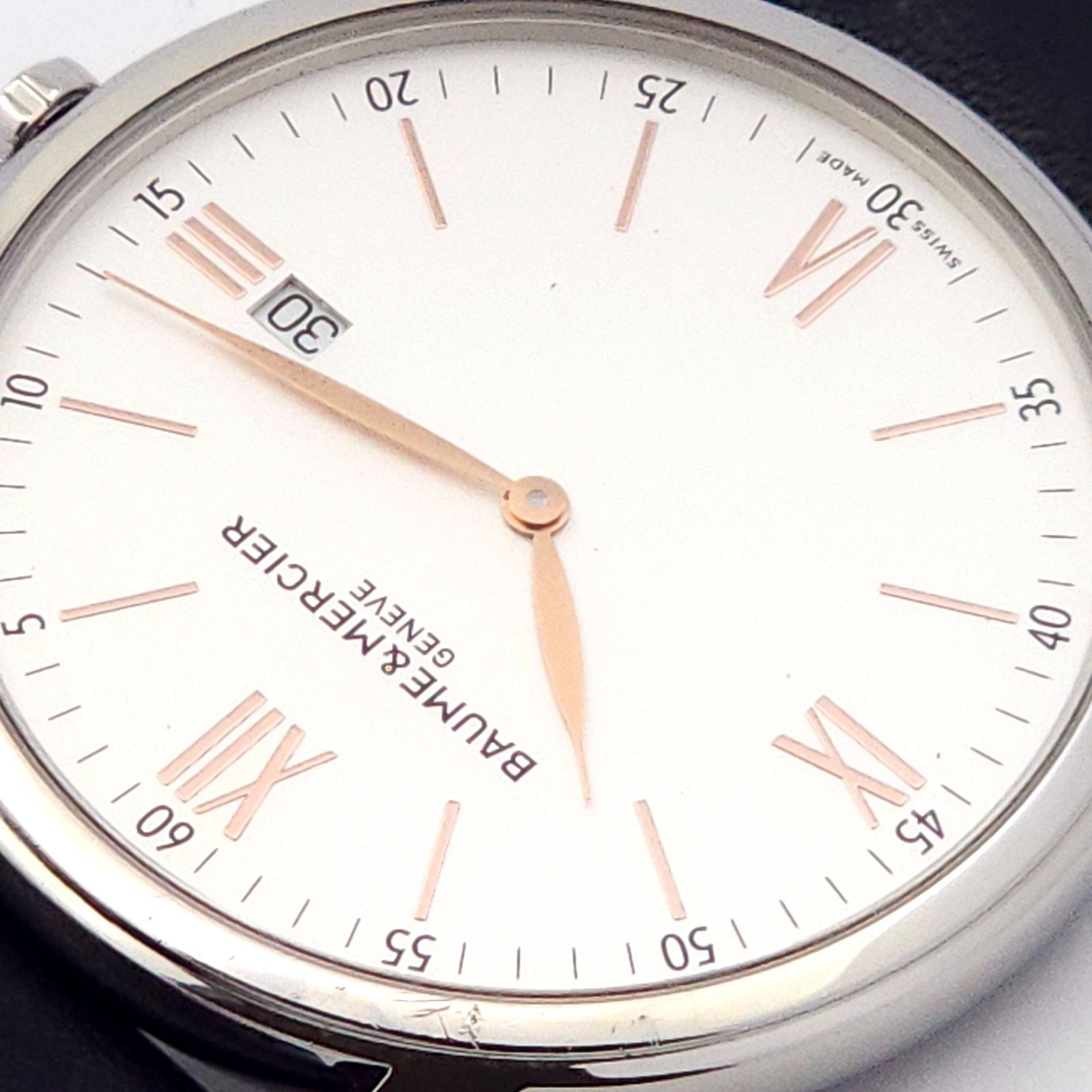 ボーム＆メルシエ クラシマ 65493 クォーツ メンズ 腕時計 BAUME&MERCIER ボーム＆メルシエ クラシマ 65493 QZ 動作品 冊子