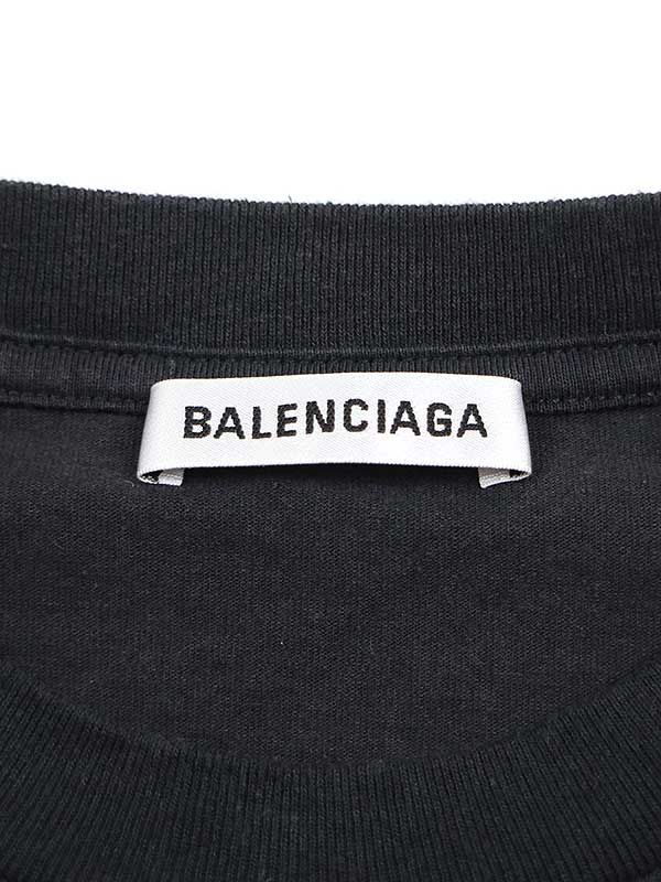 BALENCIAGA バレンシアガ 19AW オーバーサイズアシンメトリーTシャツ  