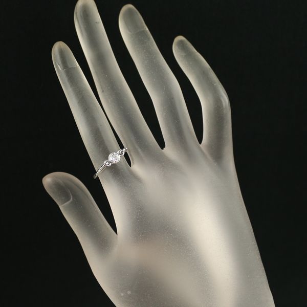 ティファニー リング ダイヤ ダイヤモンド スワン 一粒 10号 Pt950  