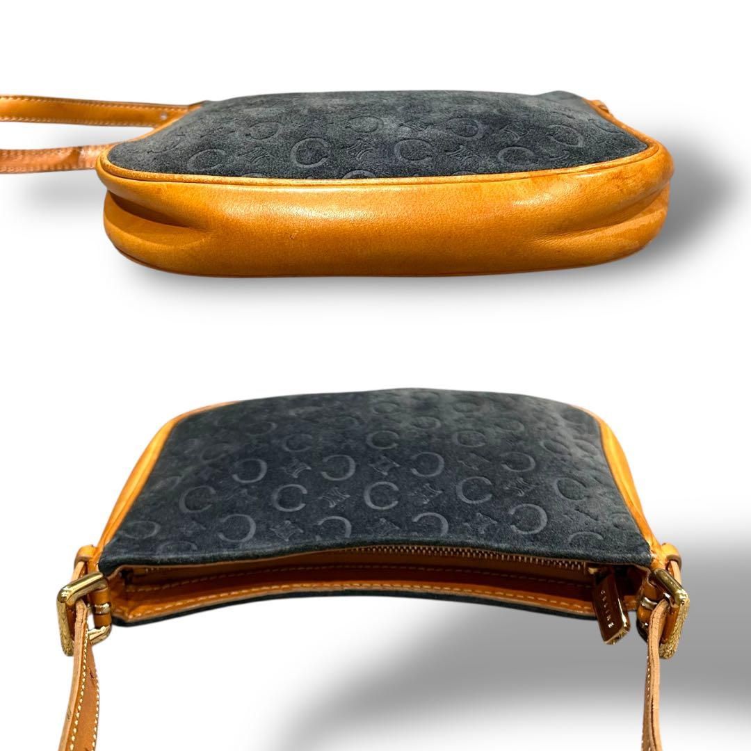 美品 正規品 本物保証 CELINE セリーヌ マカダム柄 スエード 