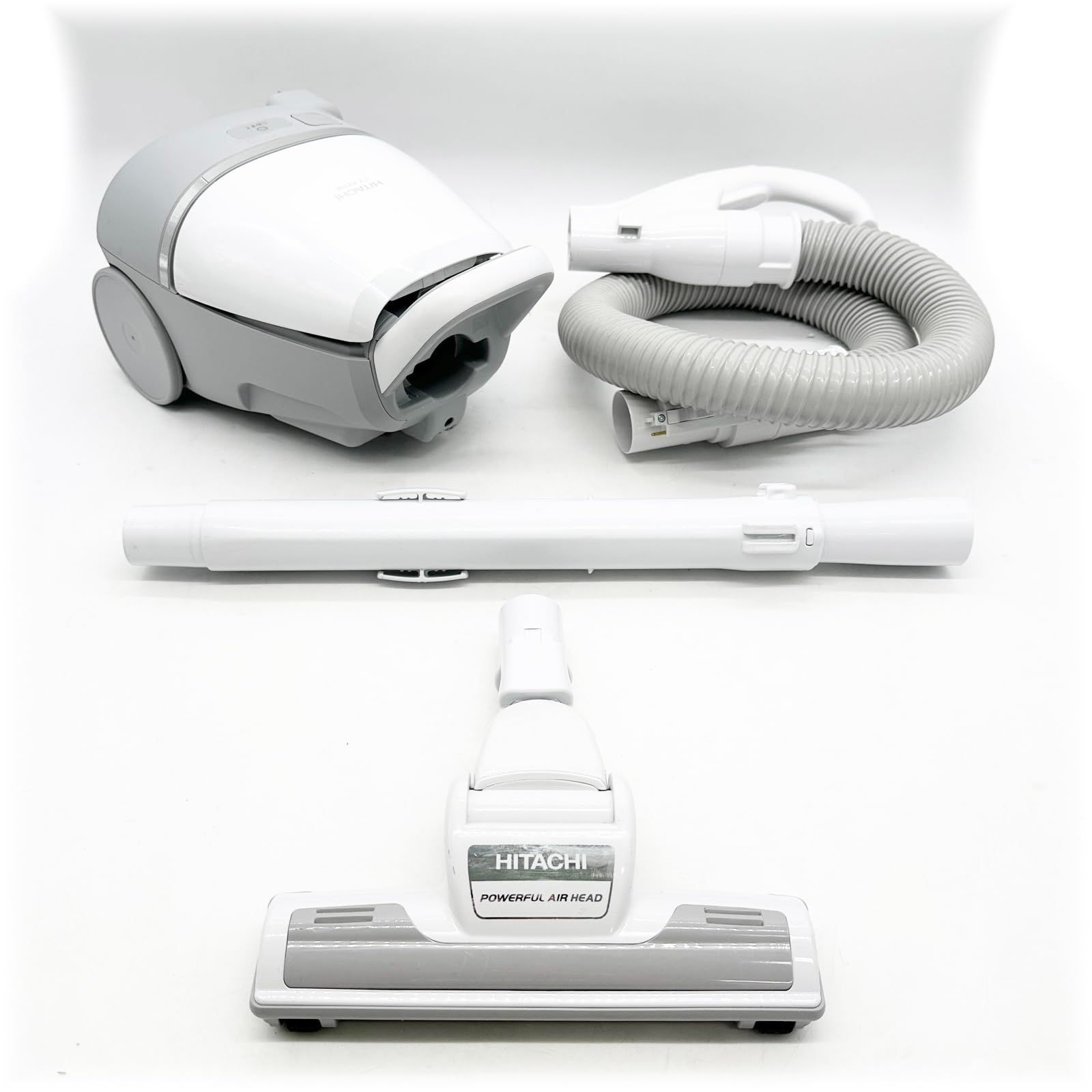 日立 掃除機 かるパック 紙パック式クリーナー CV-KV70K W ホワイト 日本製 小型 軽量 強烈パワー600W ○1557