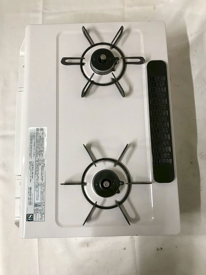 北見市発】パロマ Paloma ガスコンロ IC-365WHA-L 2017年製 白 LPガス 