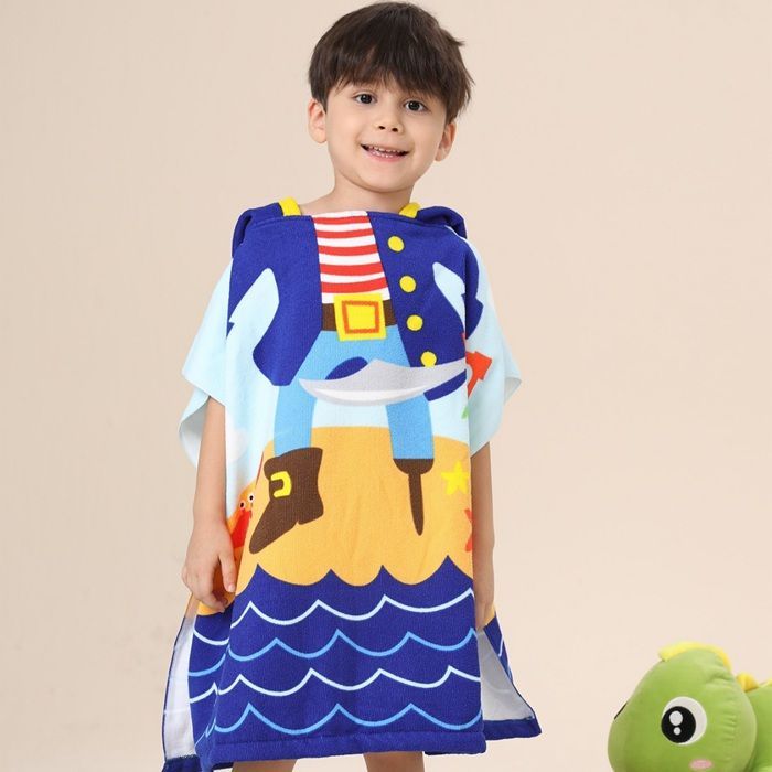 BABYL タオルマント マントタオル バスタオル フード付き 着る毛布 子供服 キッズ 男の子