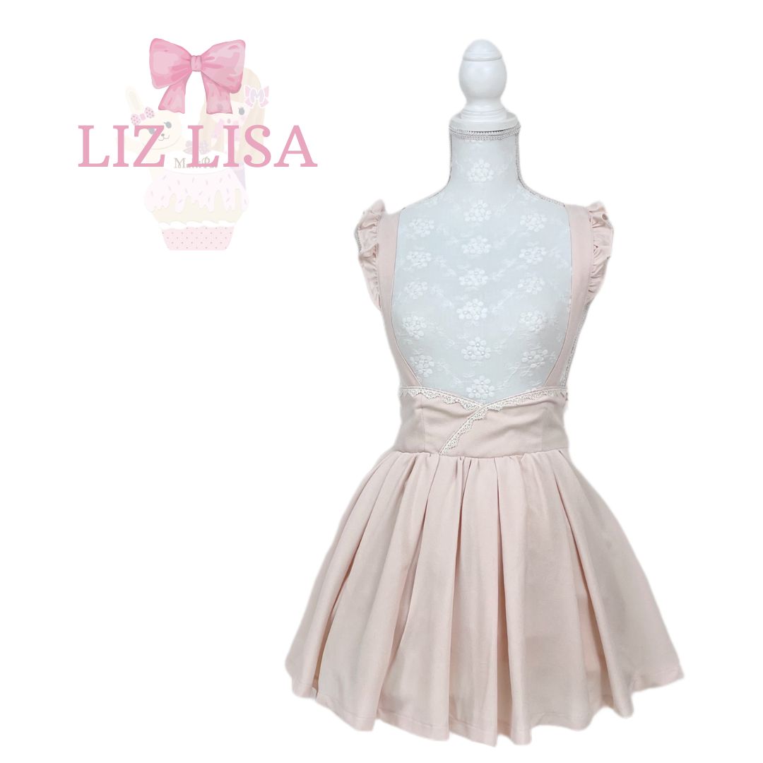 LIZLISA サスペンダー付きジャンパースカート LIZLISA サスペンダー付きジャンパースカート