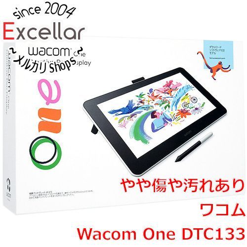 bn:10] WACOM製 13.3型液晶ペンタブレット One DTC133W0D ホワイト 元