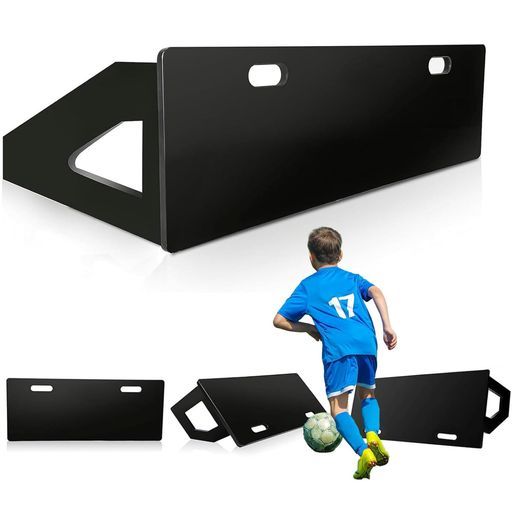 NODIBROサッカー壁打ちリバウンダー折り畳み式練習用具壁打ちポータブルサッカーゴール止める蹴るの基本練習バウンドボード壁当て角度調整 大人儿童年齢を問わず約100*42*40cm ブラック