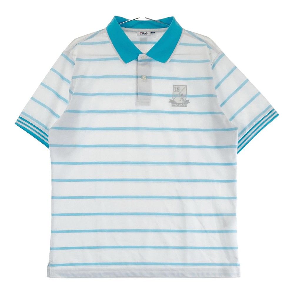 サイズ：LL FILA GOLF フィラゴルフ 半袖ポロシャツ ボーダー