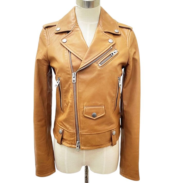 ◇中古美品◇COACH【コーチ】ダブルライダースジャケット 本革 レザー