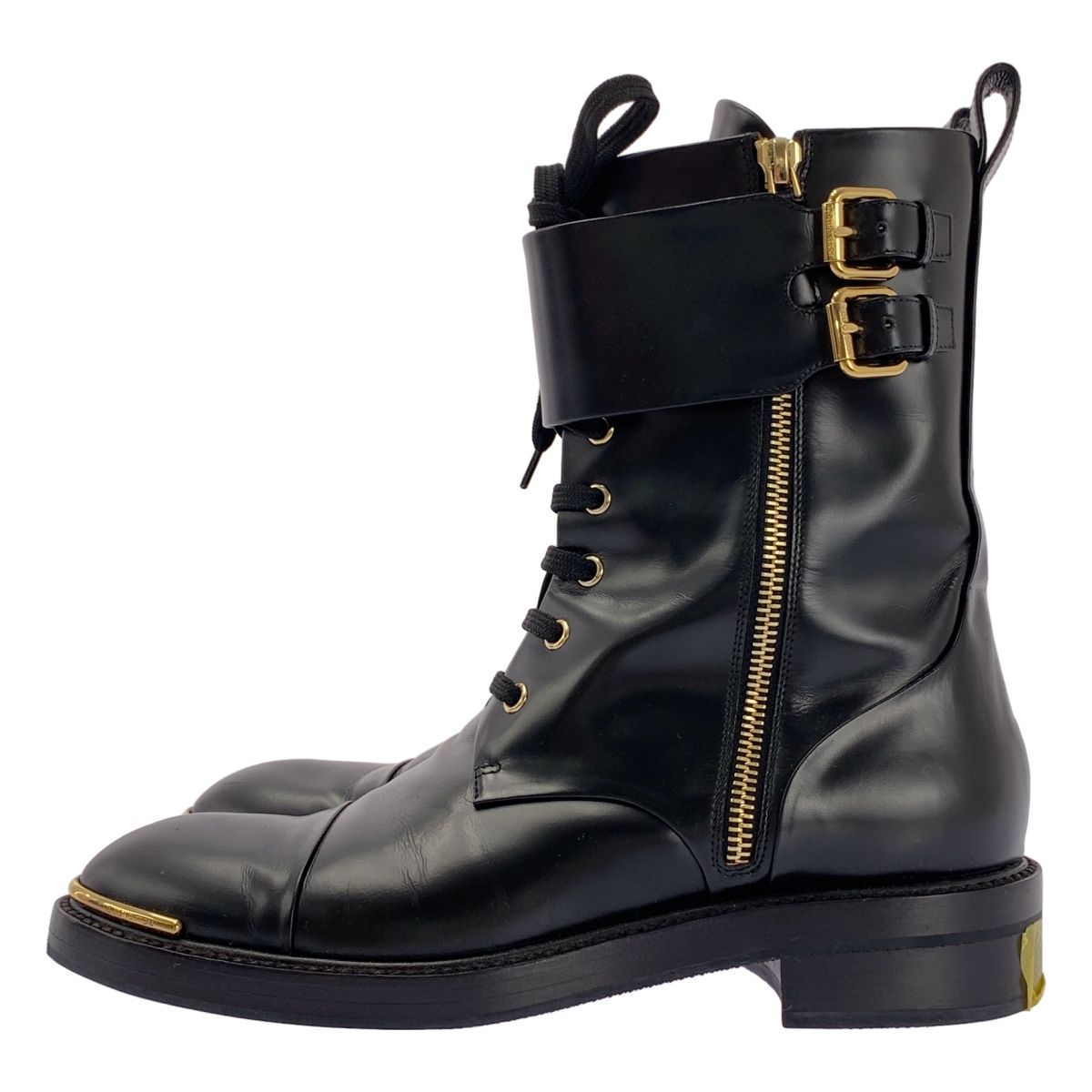 Louis Vuitton | ルイヴィトン | コードバン レースアップ レザー ブーツ | 37 | ブラック | レディース