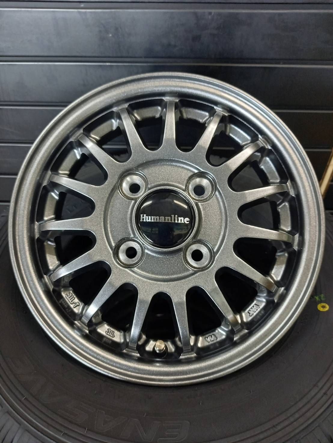 製 ダンロップ エナセーブ VAN01 145 80R12 80 78 HF-15 ● ハイゼット●アトレー●ピクシス●キャリー●エブリイ バン ラジアルタイヤ アルミホイール 4本SET 145R12 6PR相当