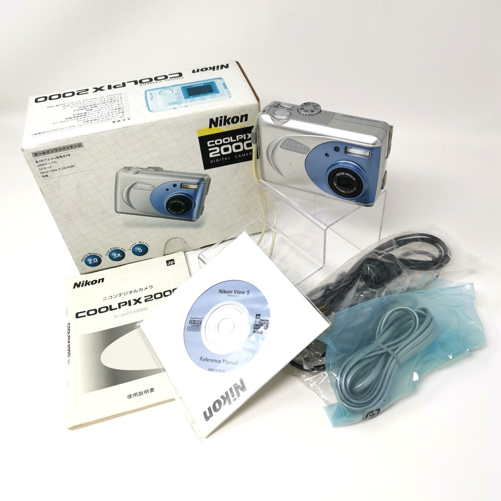 ニコン coolpix 2000 デジタルカメラ クールピクス デジカメ 通電 済み 管理番号ARCYKO1345