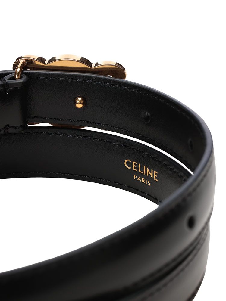 関税込★VIP価格【CELINE】スモール 18MM トリオンフ ベルト CELINE (セリーヌ) スモール 18MM トリオンフ ベルト レザー