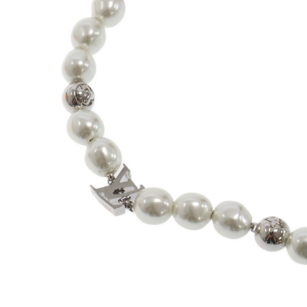 Louis Vuitton シルバーパールネックレス LOUIS VUITTON ルイヴィトン ネックレス フェイクパール