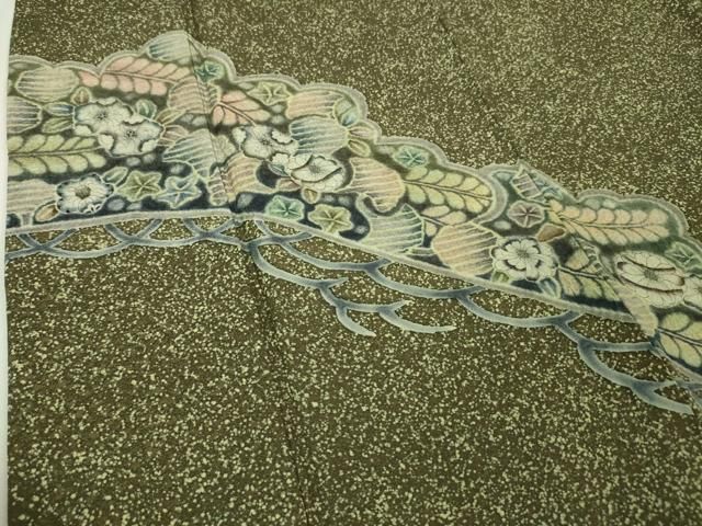 平和屋本店□極上 樋熊哲也 訪問着 辻が花 絞り 手描き 訪問着 金通し