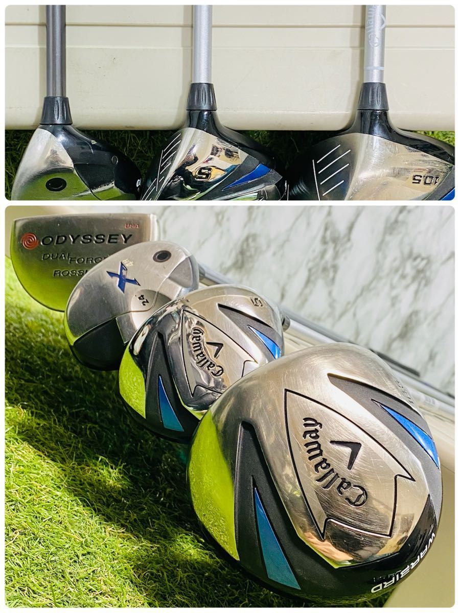 UT付き】ブルー キャロウェイ ウォーバード メンズゴルフセット 11本 R