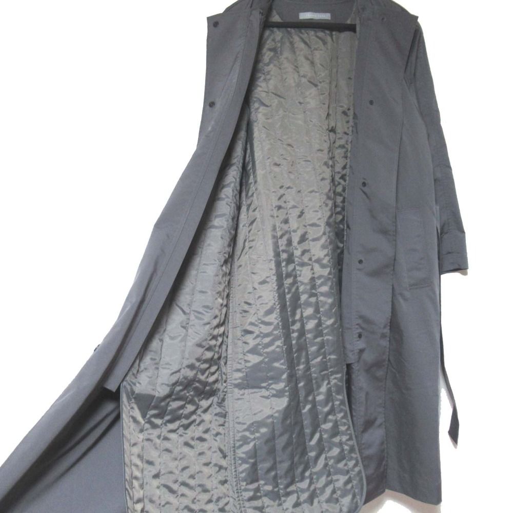 Theory luxe - 美品 22SS Theory luxe セオリーリュクス HOWELL YULLI パデッドライナー付き ベルテッド ノーカラーコート 40サイズ グレー レディース 古着 中古 USED 美品 22SS Theory luxe セオリーリュクス HOWELL YULLI パデッド