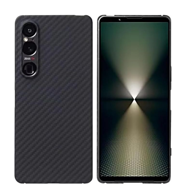 Xperia 1 VI ケース アラミド繊維 【Yikasina】 超薄型 指紋防止 シンプル SOG13 SO-51E SoftBank エクスペリア1 vi ケース ワイヤレス充電対応 1