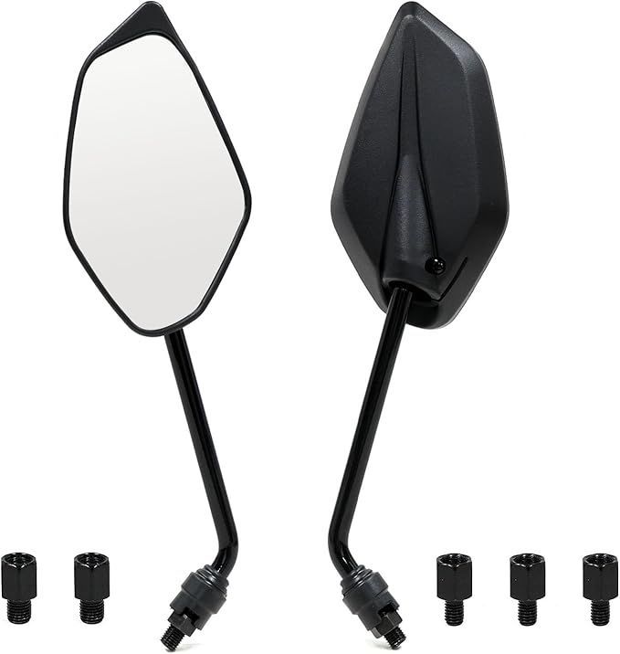 YAMAHA HONDA SUZUKI KAWASAKI 汎用バイクミラーミラー M10 M8 左右