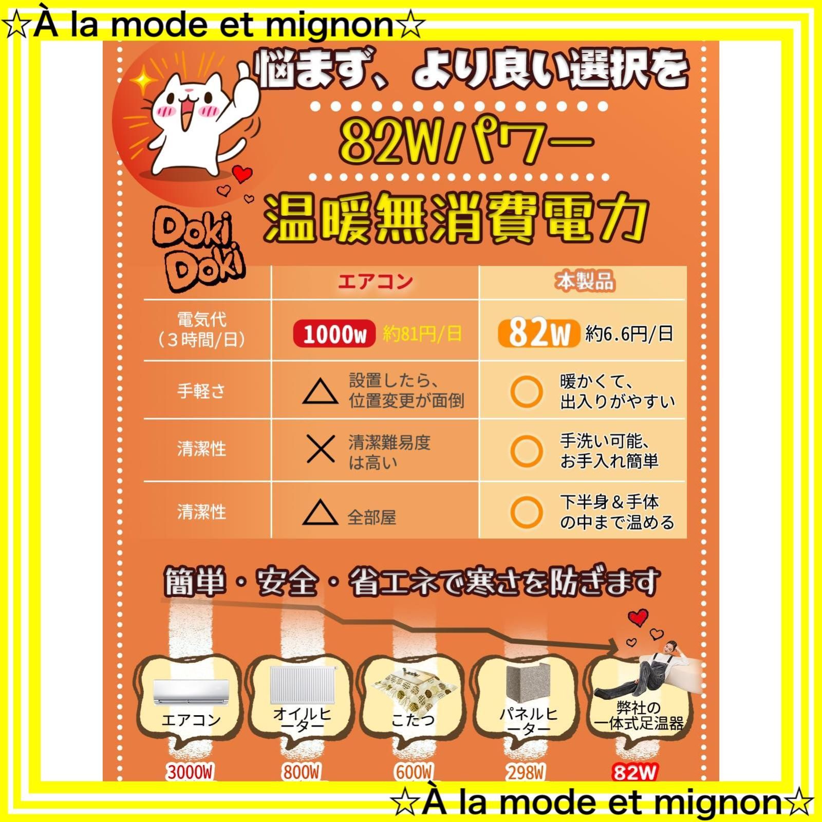 スピード発送 4段階タイマー機能 電気足温器 6段階温度調節 ホット脚入れヒーター ホット足入れヒーター フットウォーマー 着る炬燵 多機能加熱パンツ 電熱オーバーオール 着るこたつ 安全 エコ コンセント式 省エネ PSE認証済み HiBoxR 看護
