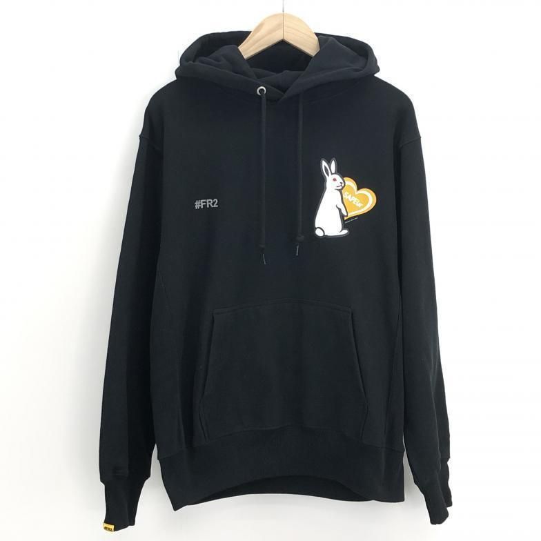 中古】＃FR2 × SAPEur プルオーバーパーカー S ブラック エフアール 