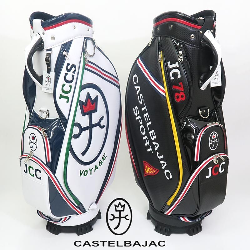 カステルバジャック キャディバッグ CASTELBAJAC カートバック 白 01黒 99 ブラック 7234181301 メンズ ゴルフ 24SSゴルフ