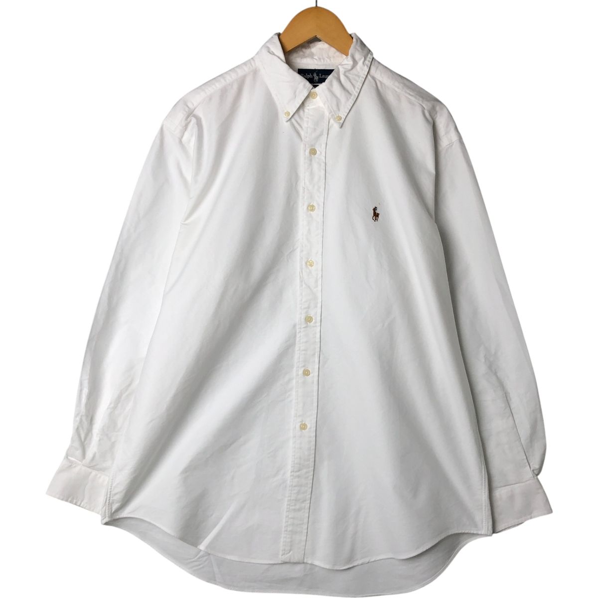 古着 ラルフローレン Ralph Lauren YARMOUTH 長袖 ボタンダウンシャツ メンズL相当|eaa543516