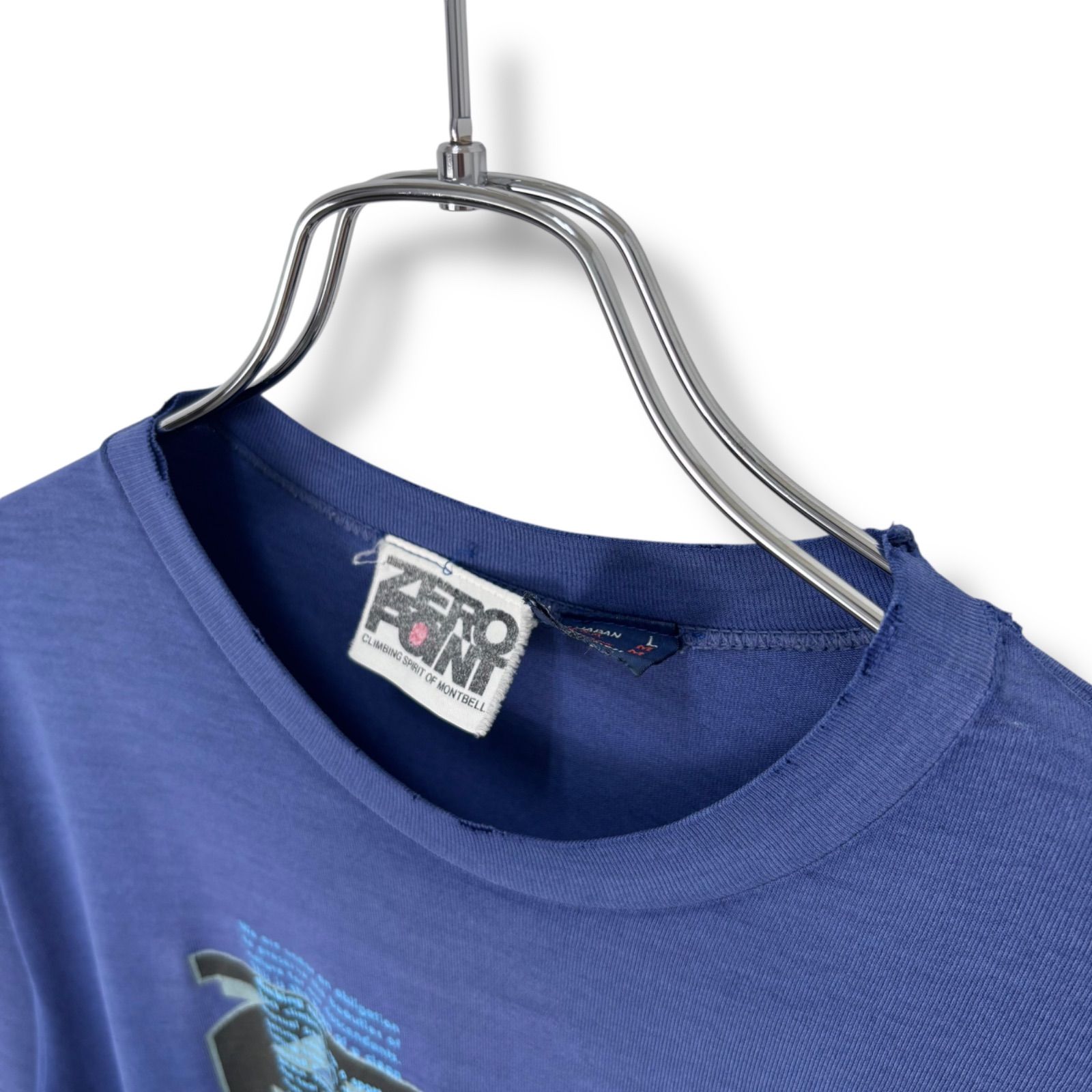 90s montbell ZERO POINT Print T-Shirt Made in JAPAN 【L】 90年代 