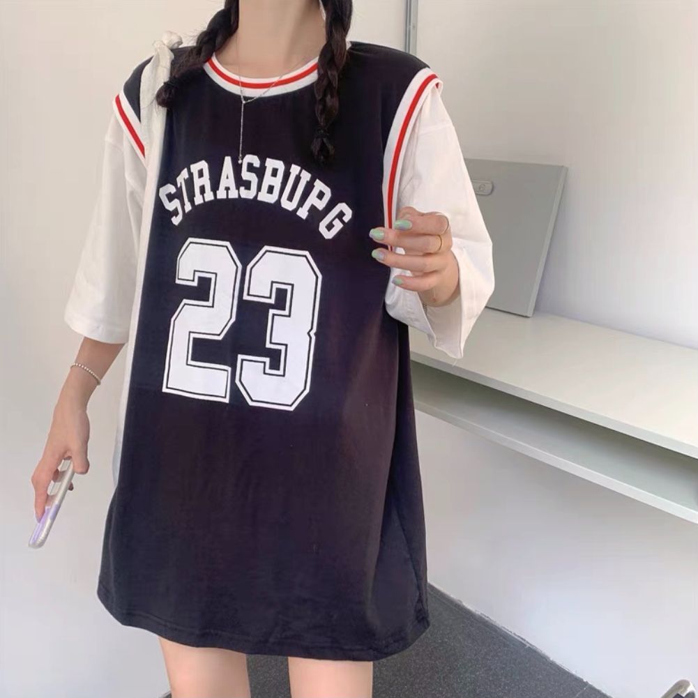 ユニフォーム風 Tシャツ 韓国ファッション - メルカリ