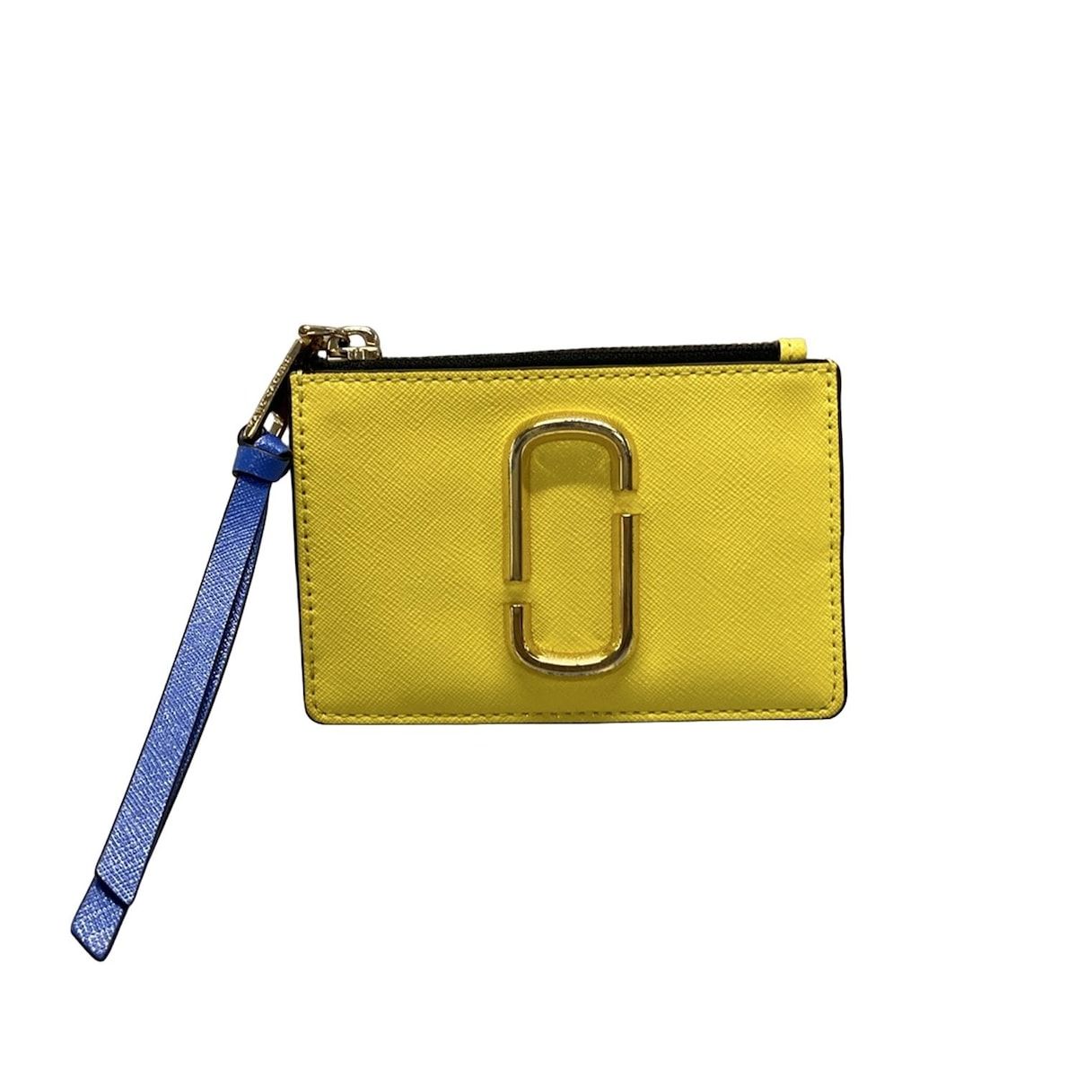 MARC JACOBS マークジェイコブス コインケース - イエロー×ピンク×マルチ パスケース付き レザー