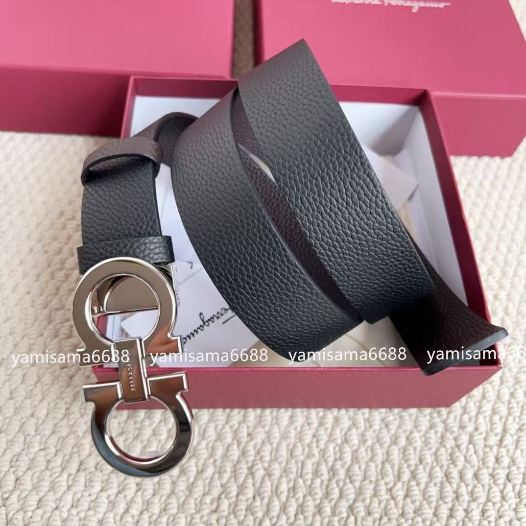 レザーベルト シルバーバックル