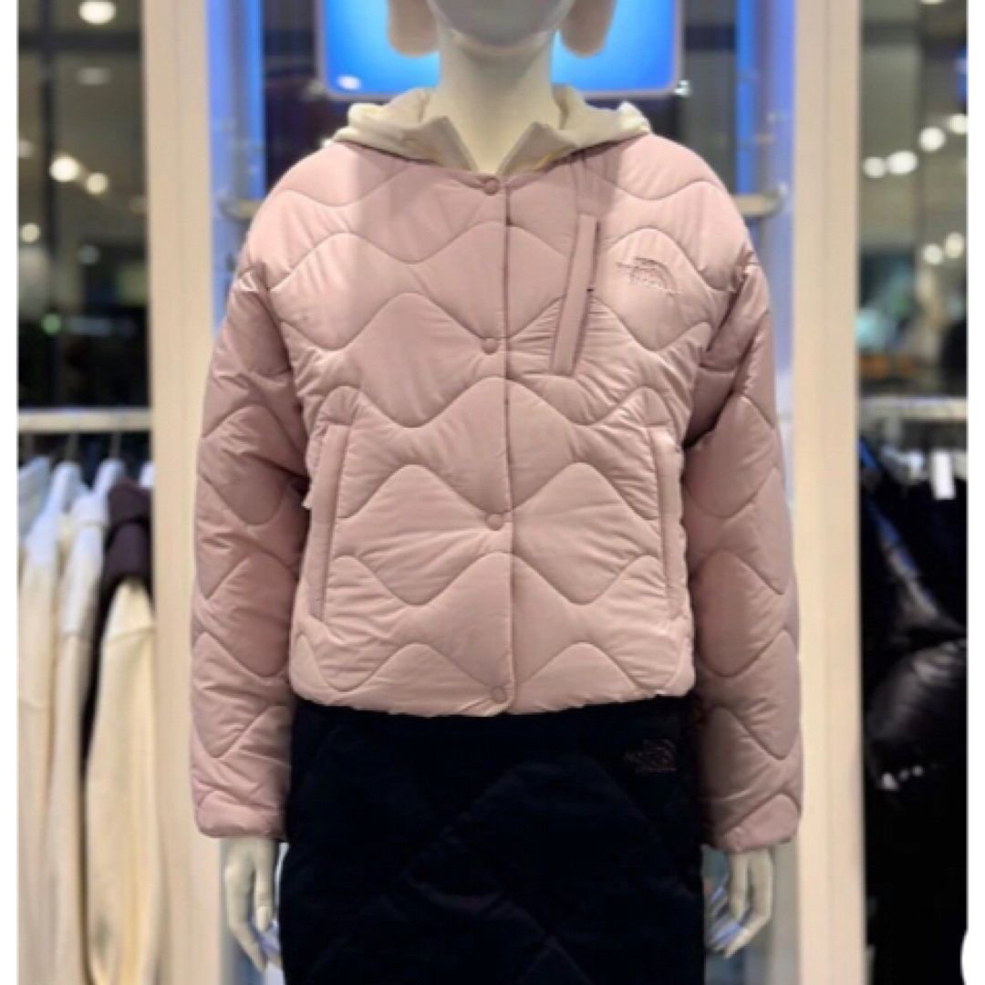 ノースフェイス　エッセンシャルライトジャケット ダウン クリーム 韓国 ダウン ノースフェイス エッセンシャルライトジャケット ダウン