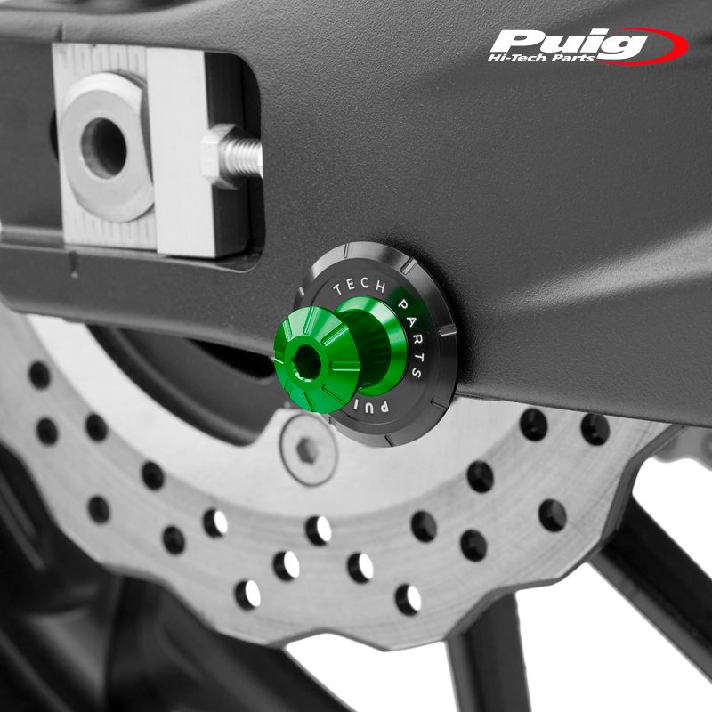 Puig 9260V SPOOL SLIDER PRO M10 P1.25 [GREEN] 汎用 プーチ スタンド