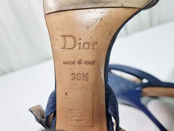 【24/25AW新作】Dioract ブルー カナージュ デニムサンダル DIOR | Dioract サンダル カナージュ キルティング カーフスキン