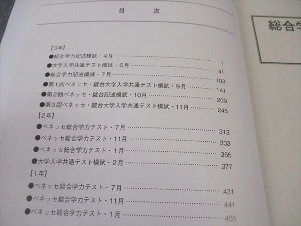 ベネッセ 科目別総集編 数学 進研模試 2022年度 ☆ 019S0D