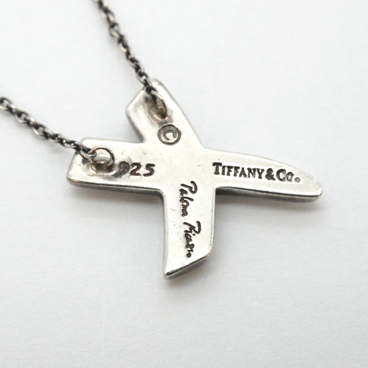 美品 Tiffany&Co. ティファニー キス シルバー ネックレス 925 TIFFANY&Co. ティファニー パロマピカソ キス ネックレス SV925