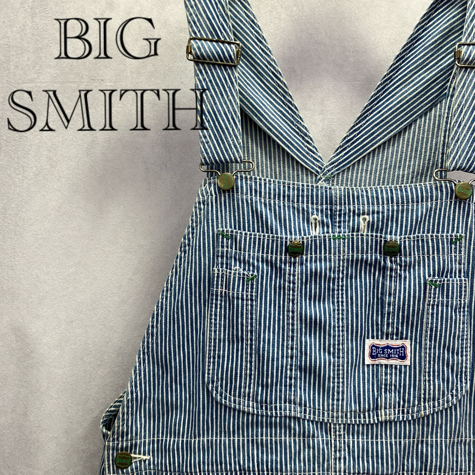 BIG SMITH ビッグスミス オーバーオール ストライプ メンズ - メルカリ