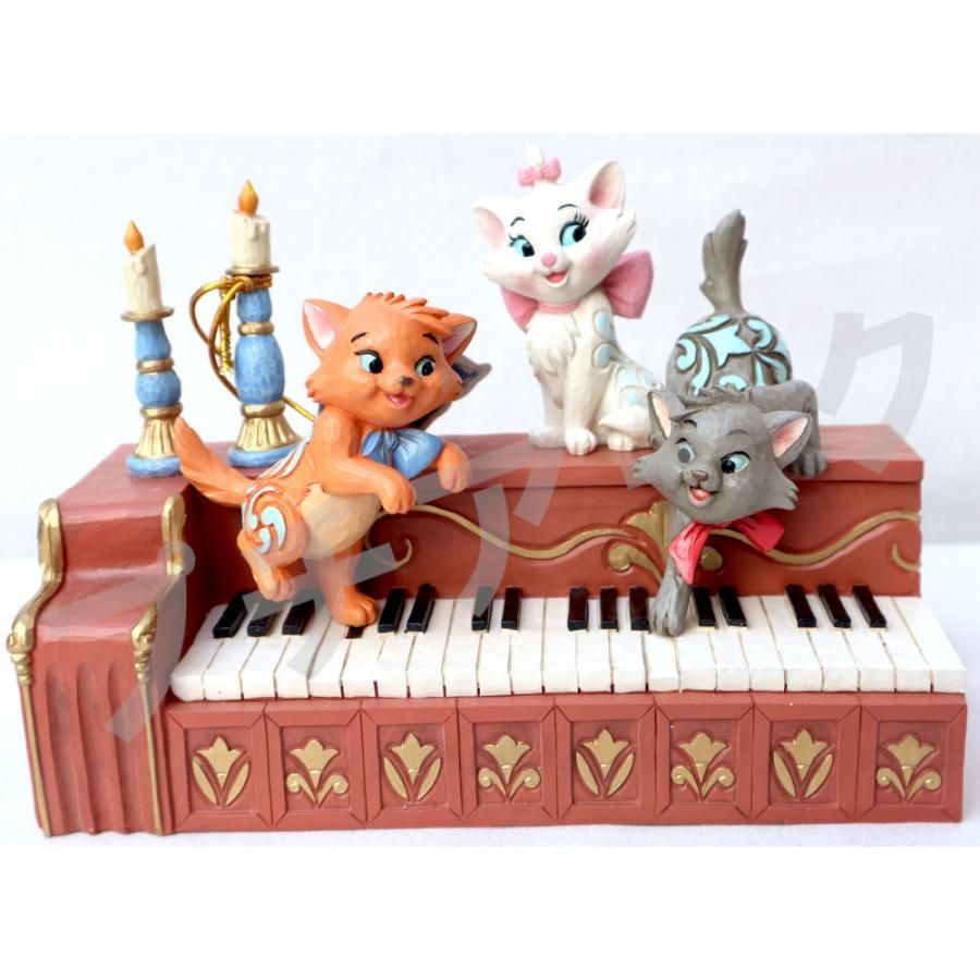 新品【Disney Traditions】おしゃれキャット キトゥンズピアノ Disney Traditions ディズニー フィギュア おしゃれキャット