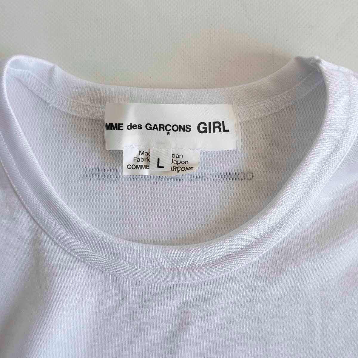 【美品】COMME des GARCONS GIRL 【2022AW/高橋真琴 コラボ Tシャツ】L コムデギャルソン ガール 2401498