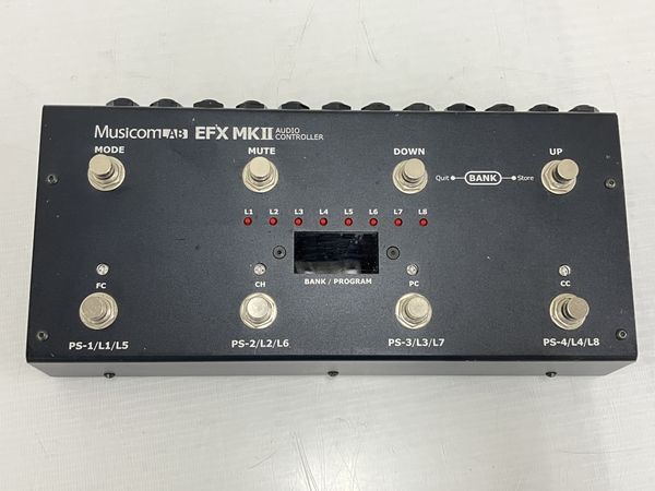 Musicom LAB EFX MKII エフェクター スイッチャー ブラック コンパクト