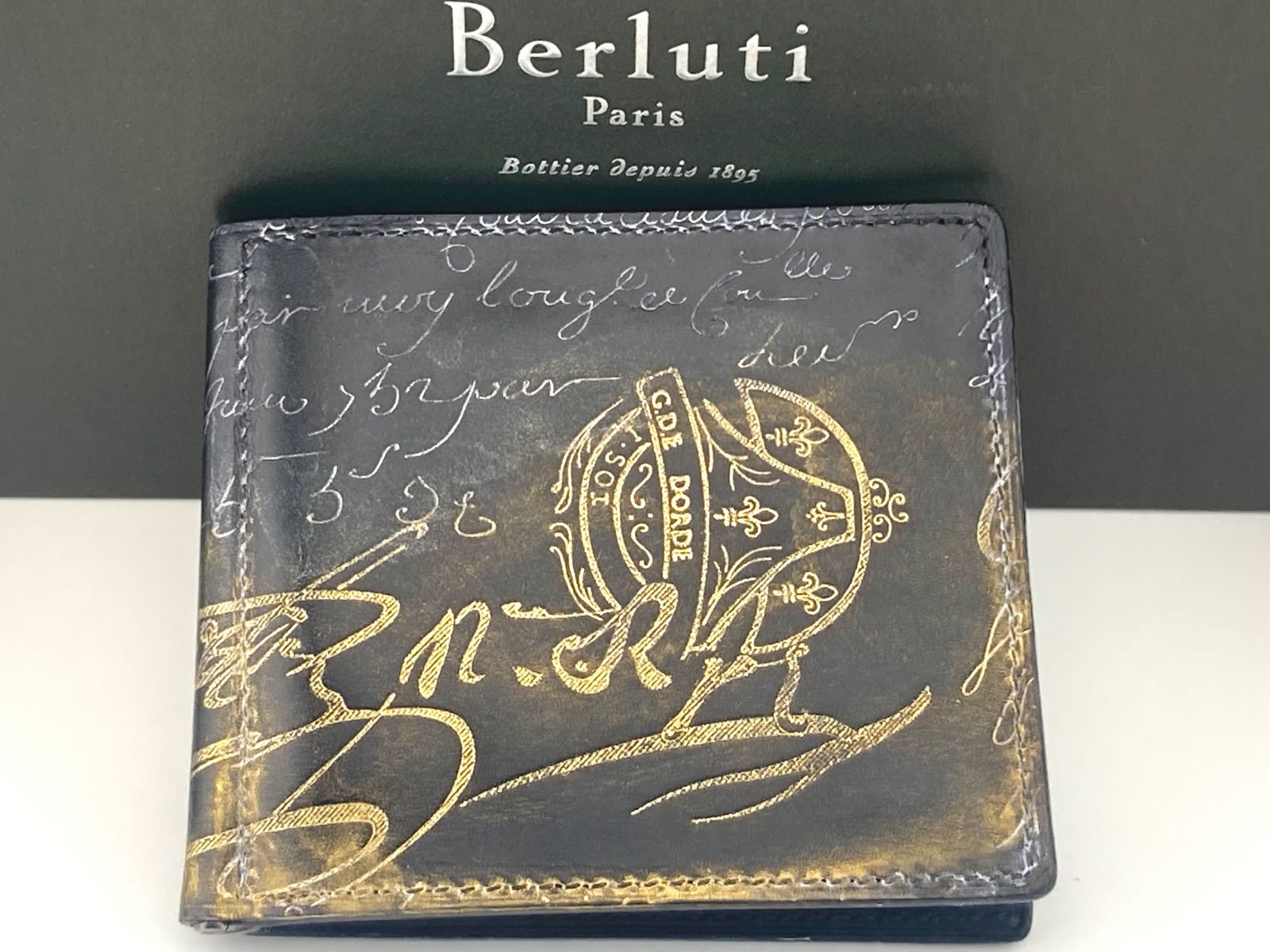 Berluti ベルルッティ カリグラフィ マネークリップ スクリット