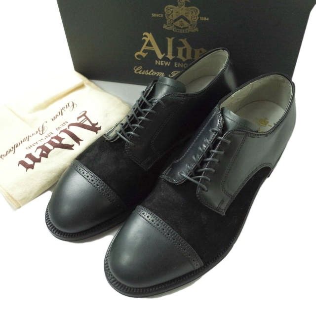新品 ALDEN オールデン アメリカ製 コードバン x スエード コンビ 