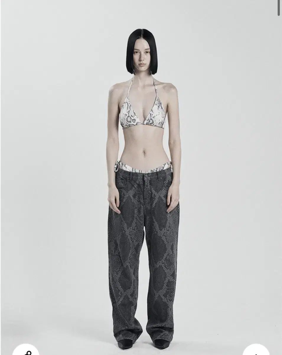 ODOR オドア Kay python pants