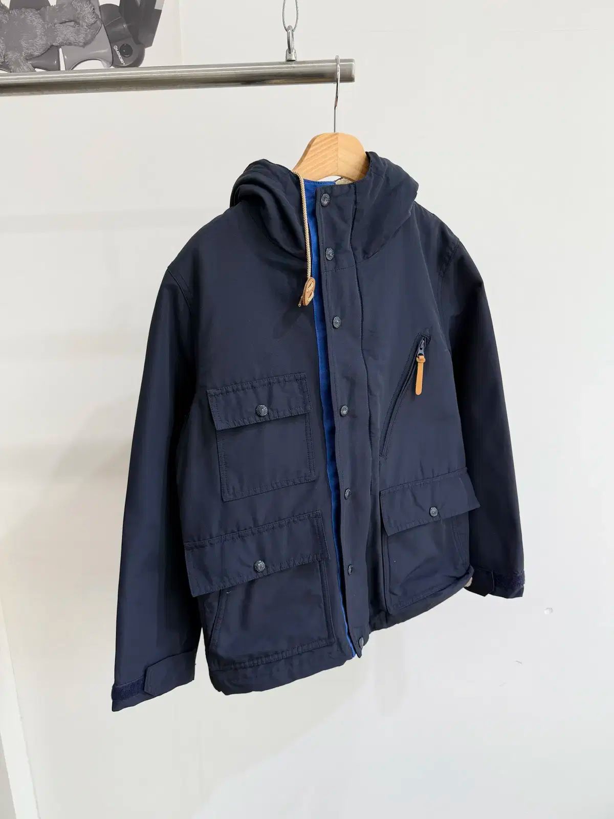 BEAMS ネイビー フード ジャケット