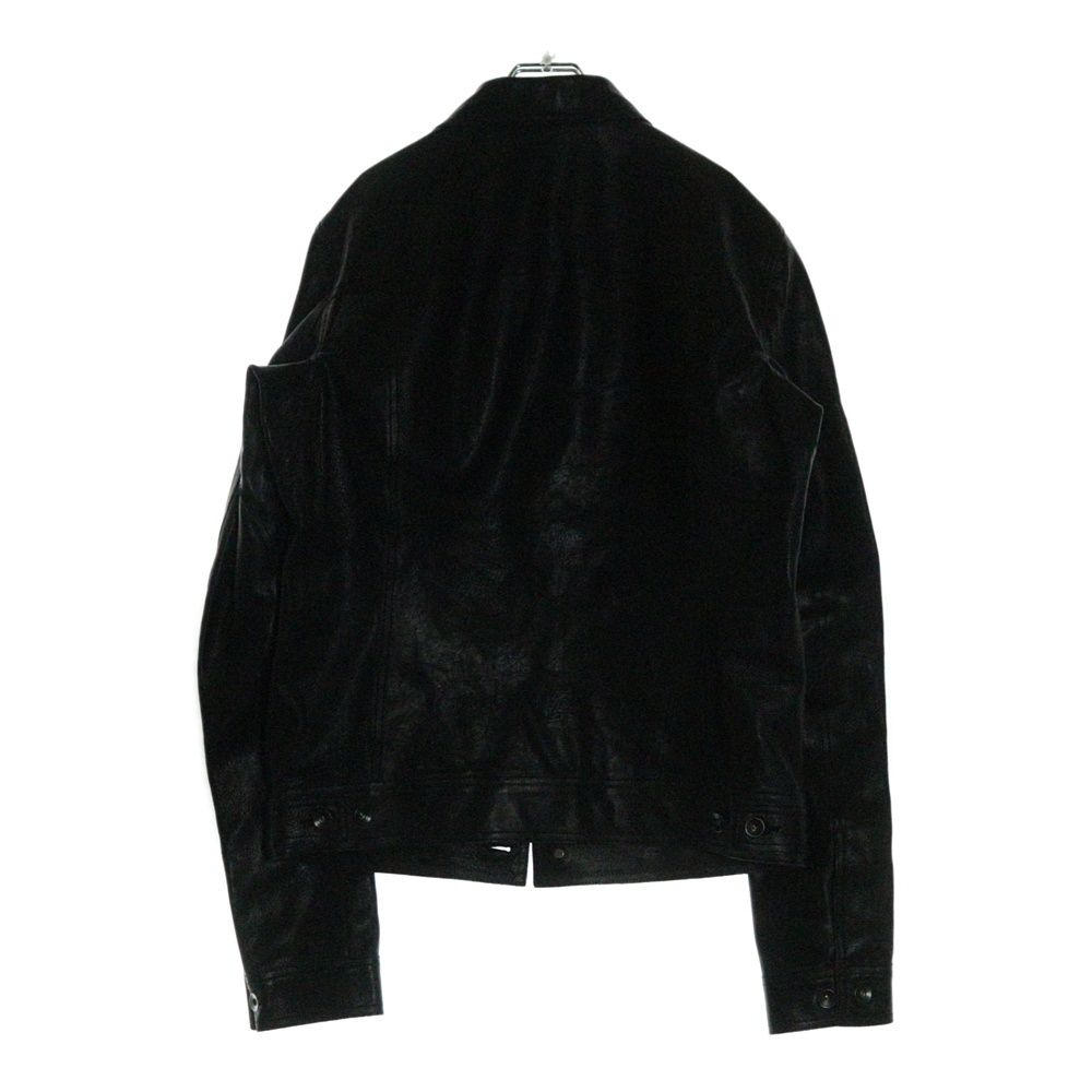 Rick Owens (リックオウエンス) 13SS WORK JACKET ボタンフライ レザー 
